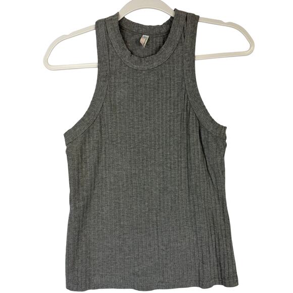 FP Movement Tops - FP‎ Movement Ribbed High Neck Tank Top Women Size M Gray Activewear Athleisure